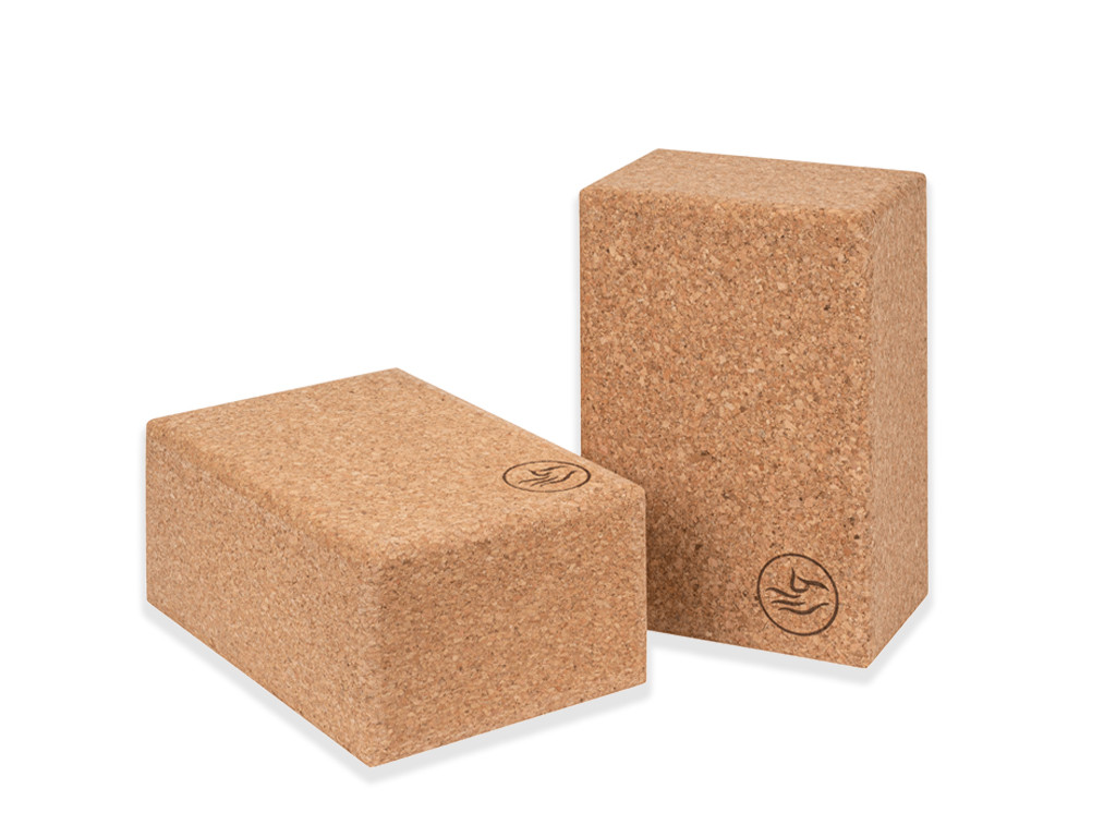 Tijolo de ioga de cortiça extra XXL 23cm x 15cm x 10cm