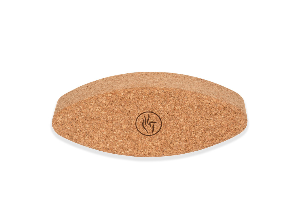 Brique de yoga liège ovale Egg 30.5cm x 12cm x 7.5cm