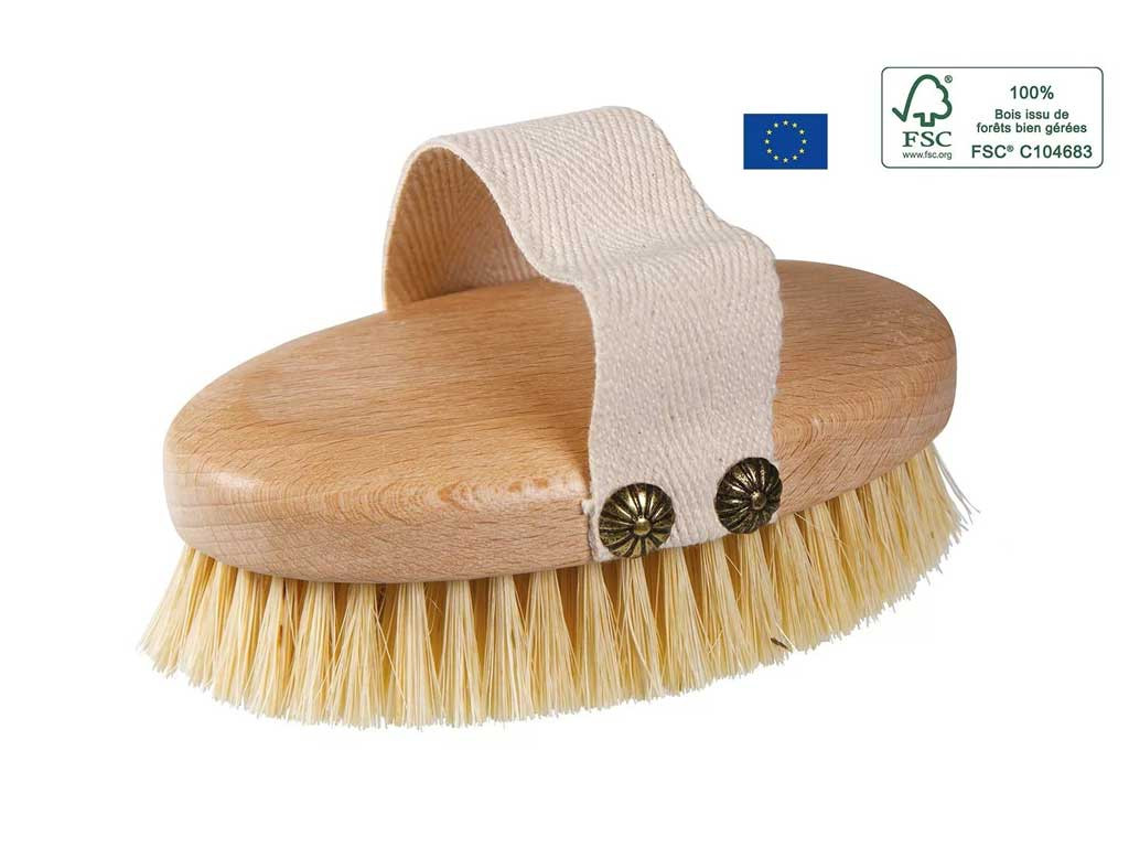 Escova corporal de fibra de Tampico