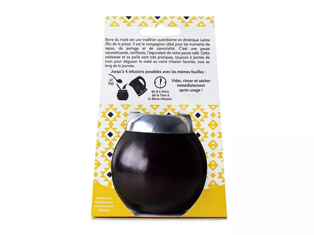 Calabaza y bombilla para mate 150 ml