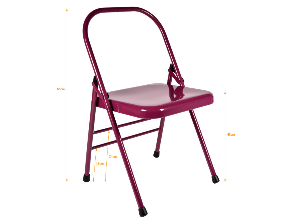 Chaise de Yoga 1 barre Haute Prune