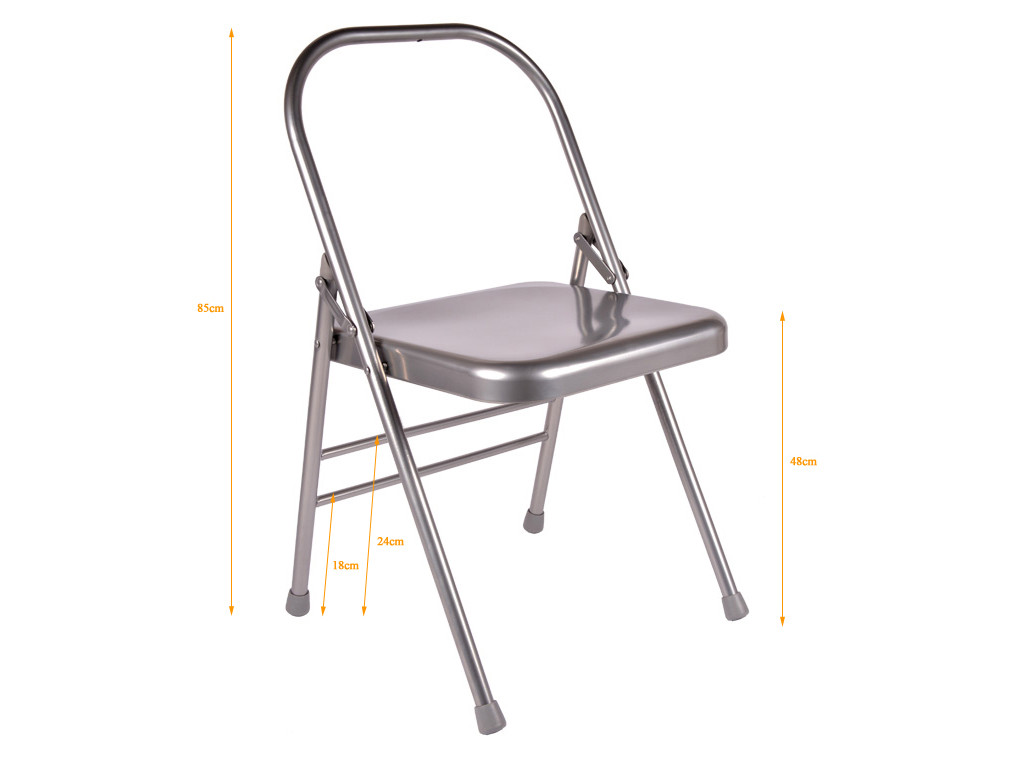 Chaise de Yoga 1 Barre Haute Grise