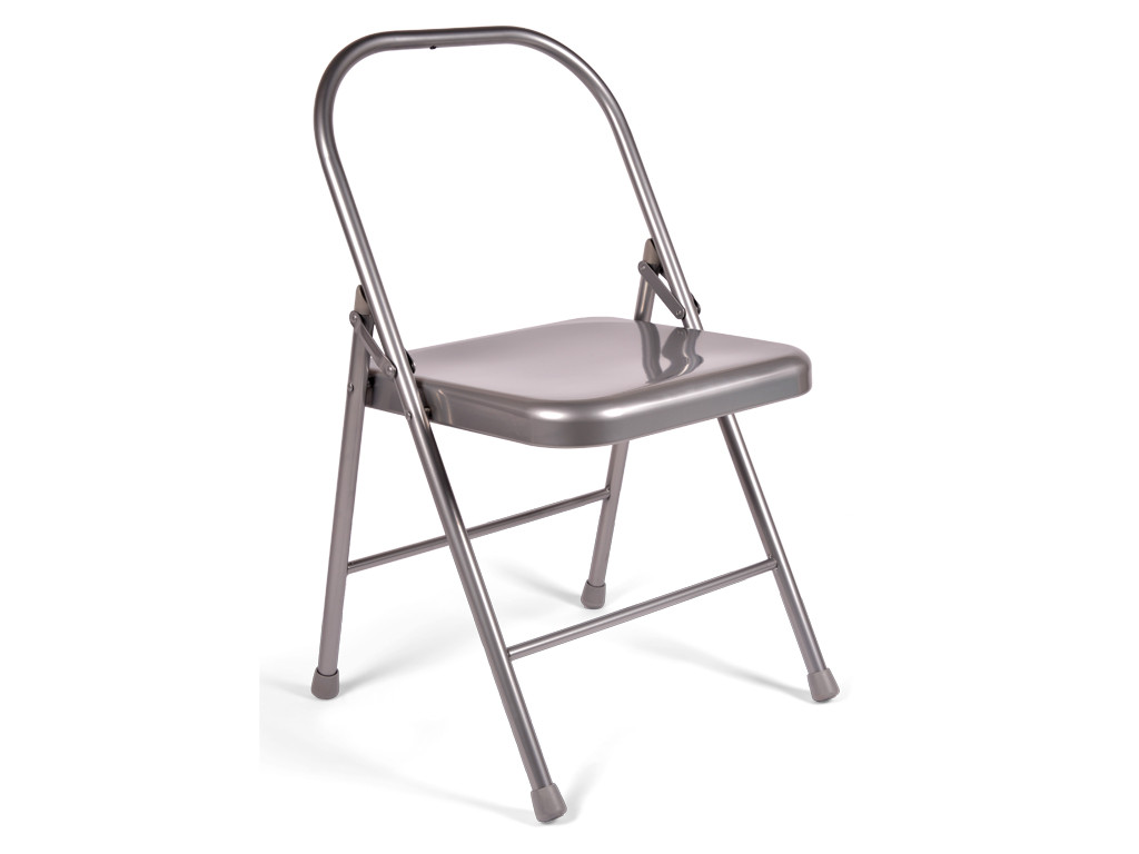 Chaise de Yoga 2 barres Haute Grise