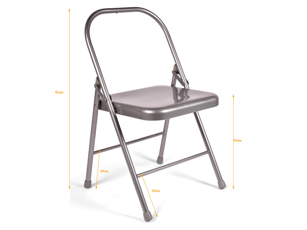 Chaise de Yoga Standard 2 Barres Grise
