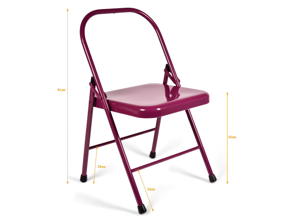 Chaise de Yoga Standard 2 Barres Prune