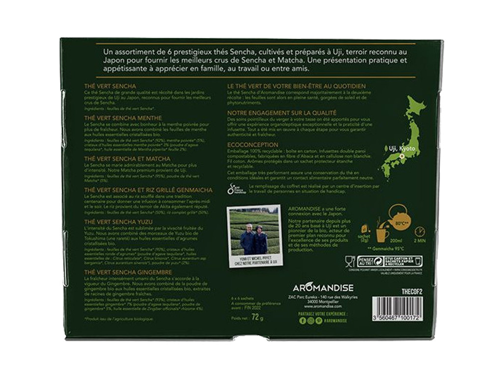 Coffret Découverte Thés Japonais 6x6 sachets