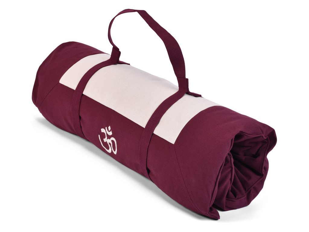 Coffret Tapis de Méditation Complet Prune/Ecru