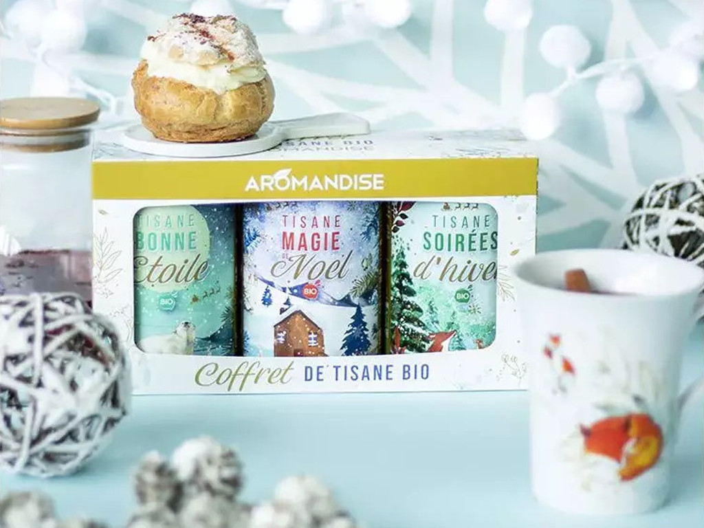 Coffret Tisanes de Noël Soirées d'Hiver, Magie de Noël et Bonne étoile