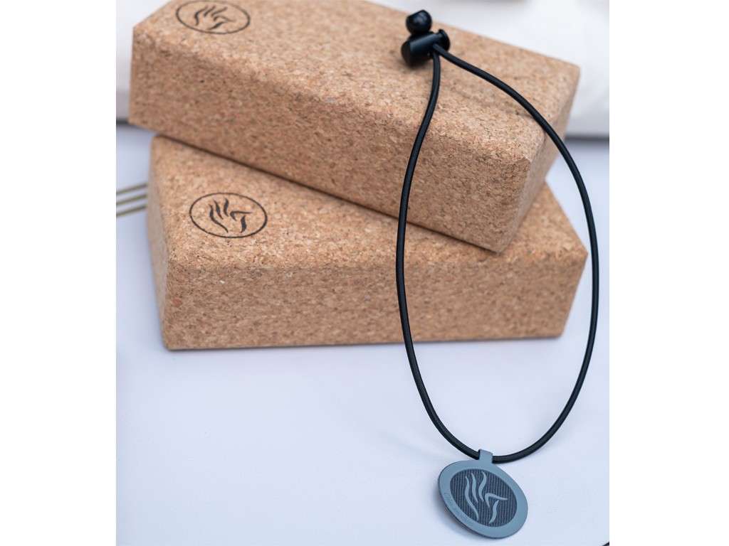 Cordon élastique pour tapis de yoga Noir