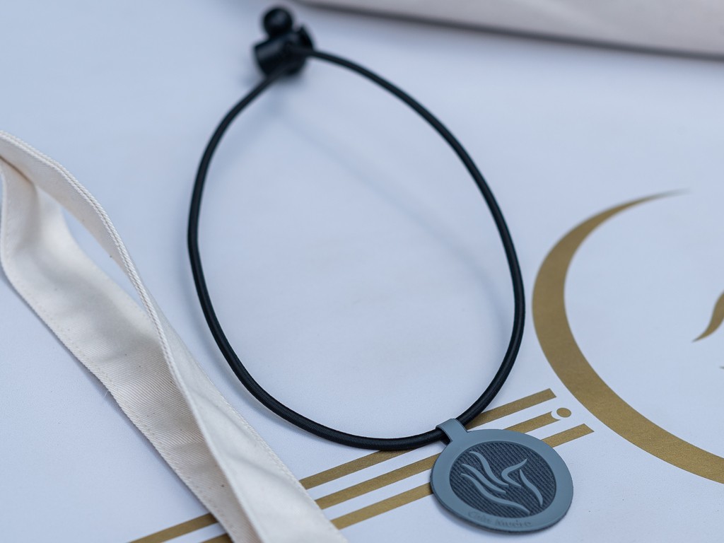 Cordon élastique pour tapis de yoga Noir