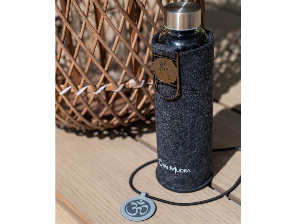 Cordon élastique pour tapis de yoga Noir