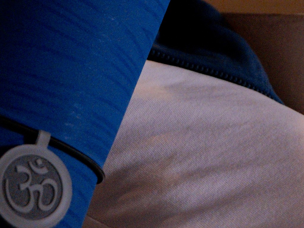 Cordon élastique pour tapis de yoga Noir