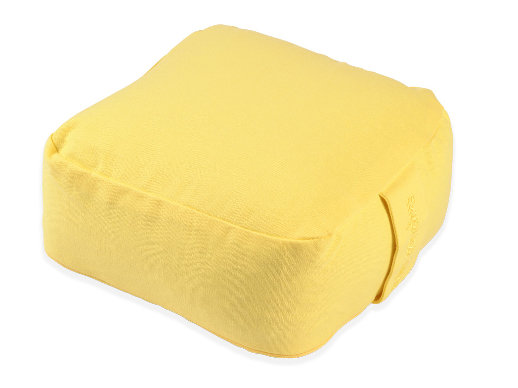 Coussin de méditation Carré Bio Jaune