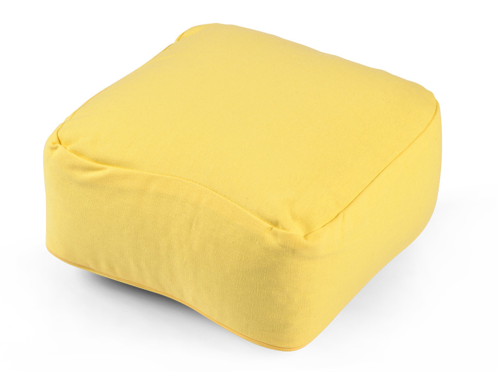 Coussin de méditation Carré Bio Jaune