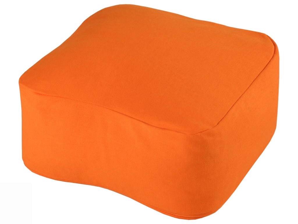 Coussin de méditation Carré Bio Safran