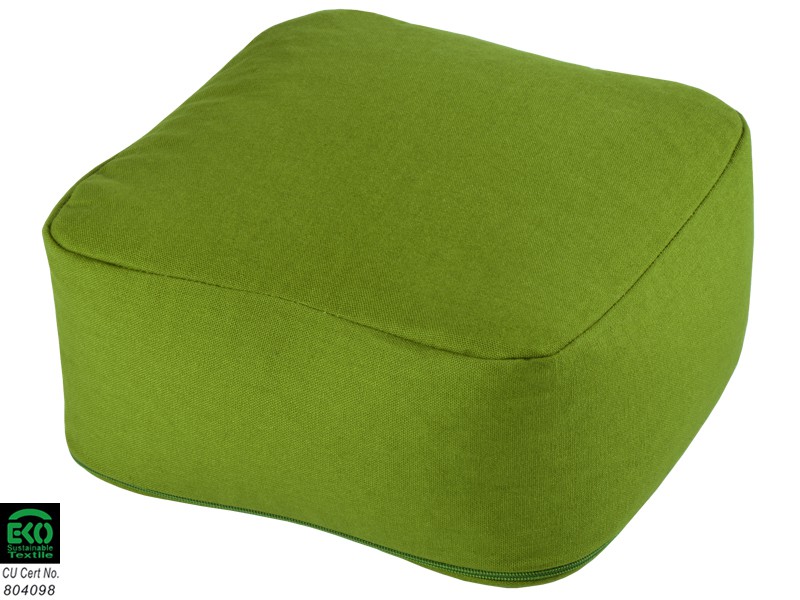 Coussin de méditation Carré Bio - Vert Vert