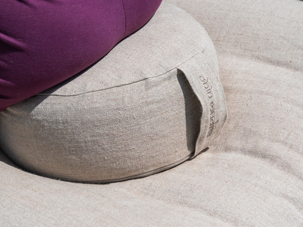 Coussin de méditation Lotus en Chanvre naturel Bio Chanvre naturel
