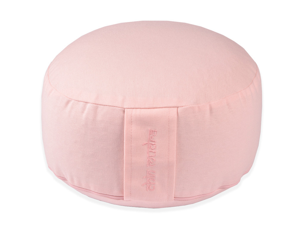 Coussin de méditation Lotus 100% coton Bio Rose Perlé