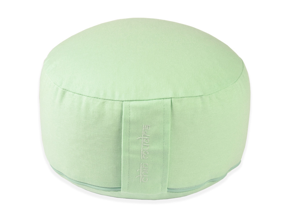Coussin de méditation Lotus 100% coton Bio Vert Pastel