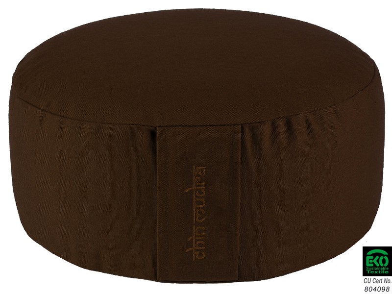 Coussin de méditation Lotus 100% coton Bio Chocolat