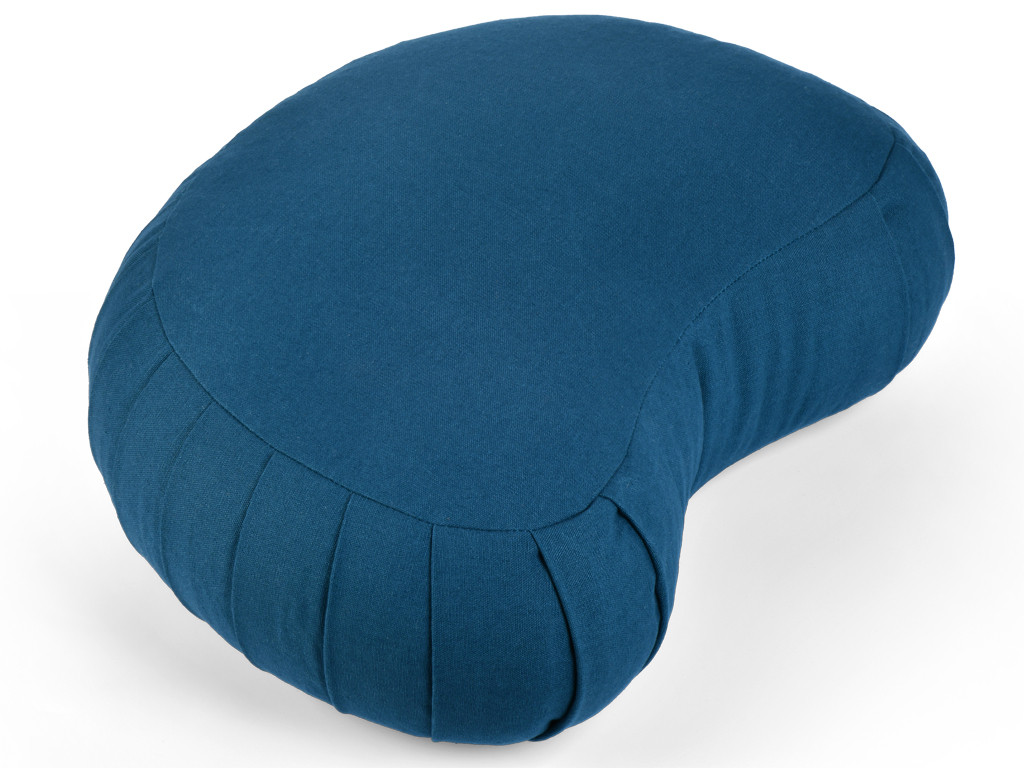 Coussin de Méditation Moon 100% coton Bio Bleu