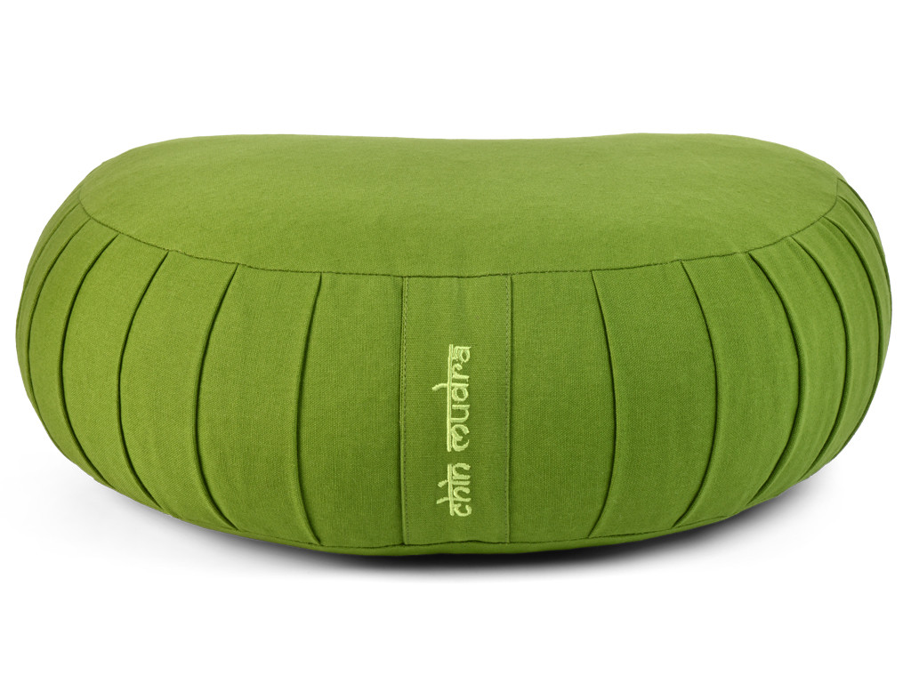 Cuscino da meditazione lunare 100% cotone biologico Verde