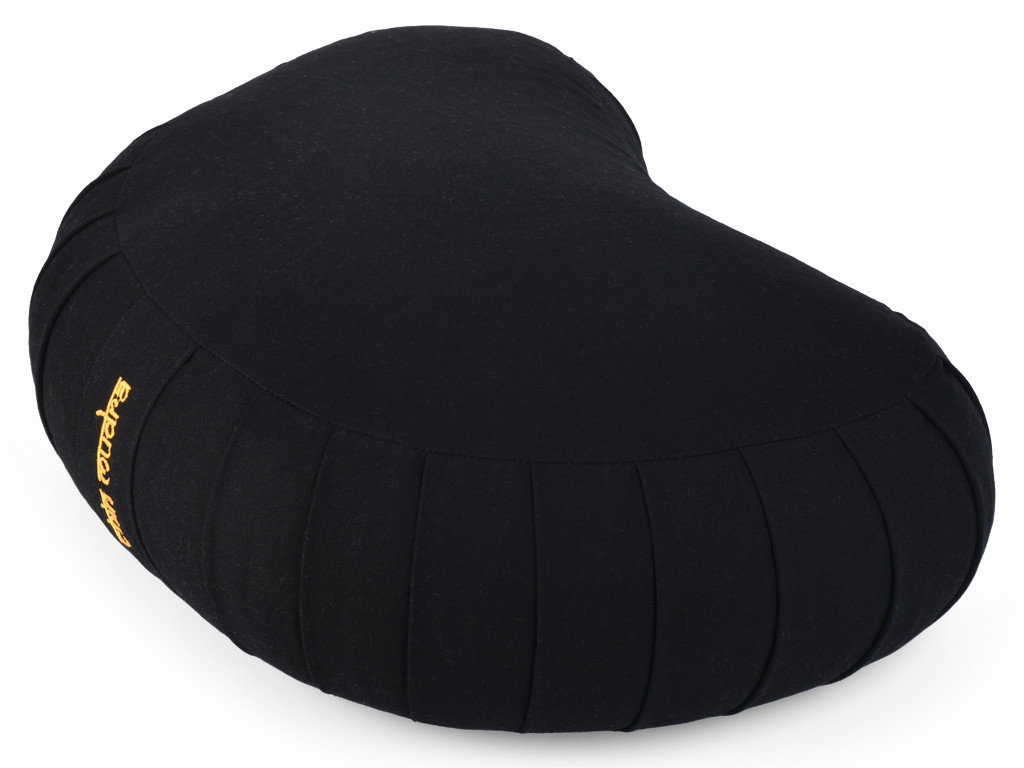 Cuscino da meditazione lunare 100% cotone biologico Nero