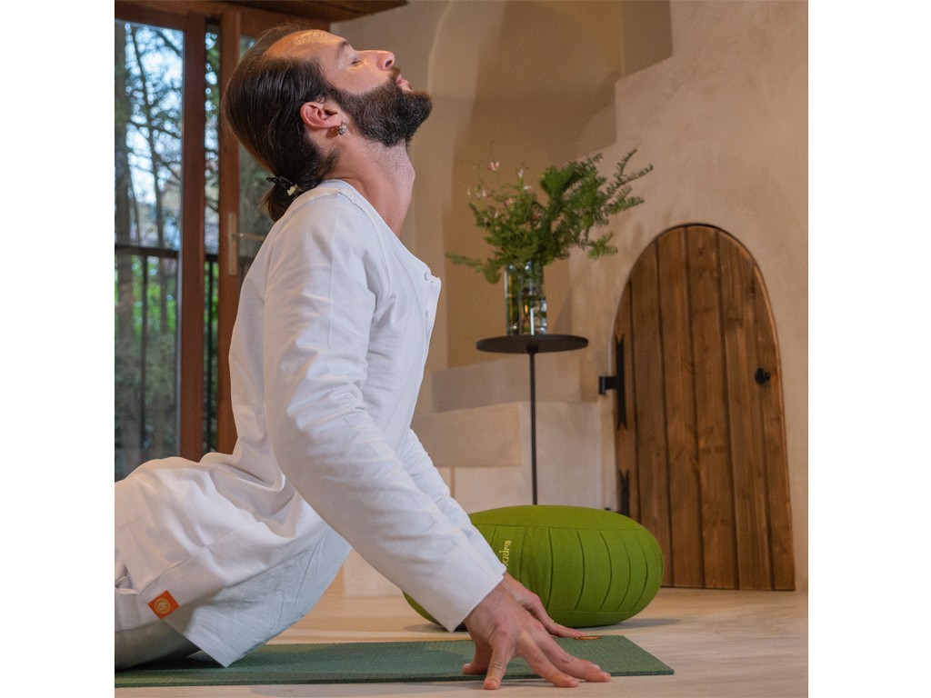 Cuscino da meditazione lunare 100% cotone biologico Verde