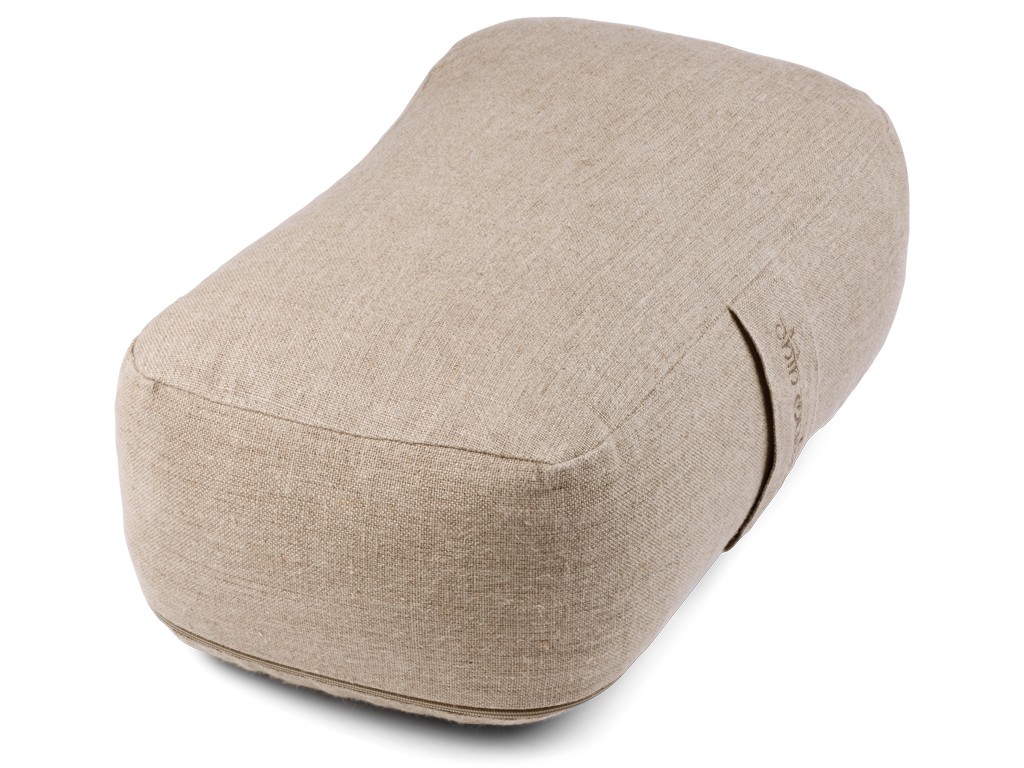 Coussin de voyage rectangulaire en Chanvre naturel Bio Chanvre naturel