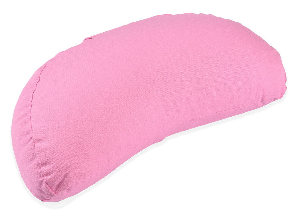 Coussin Fuzen (demi-lune) 100% coton Bio Rose