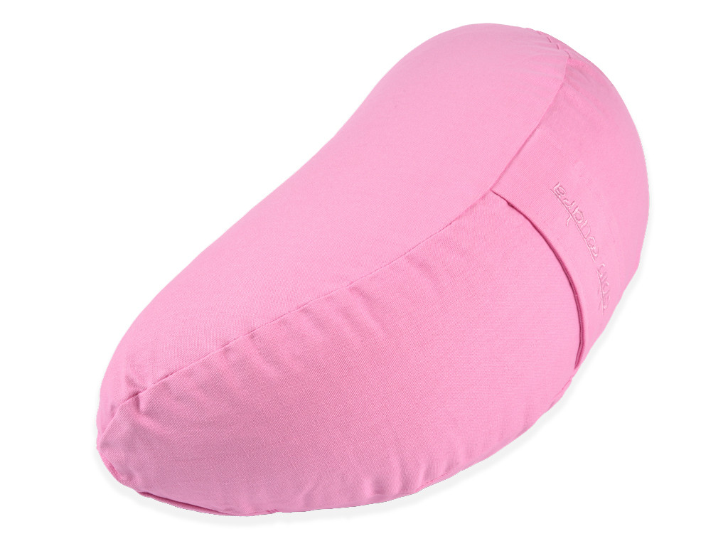 Coussin Fuzen (demi-lune) 100% coton Bio Rose