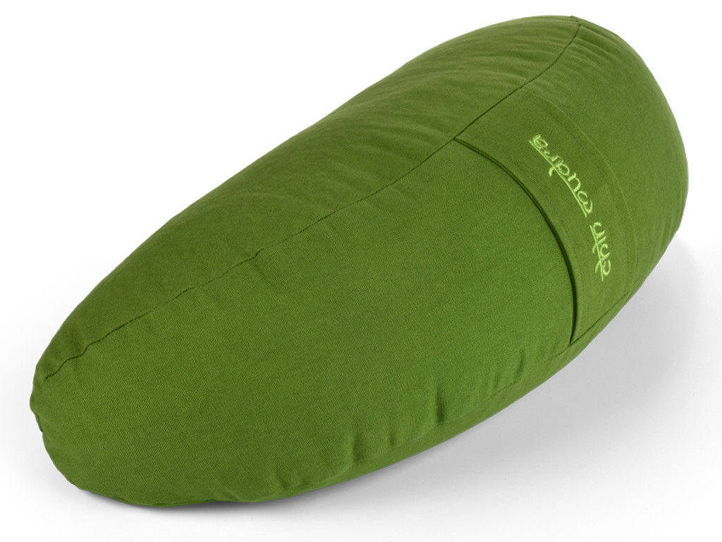 Fuzen Kissen (Halbmond) 100 % Bio-Baumwolle Grün