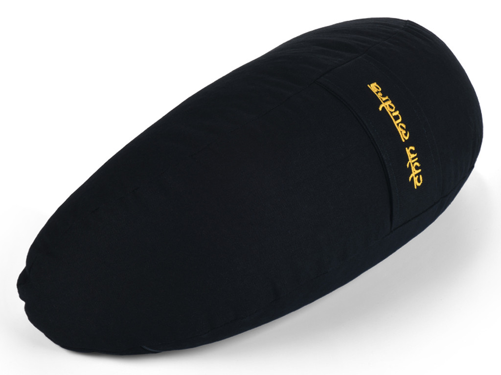 Cuscino Fuzen (mezzaluna) 100% cotone biologico Nero