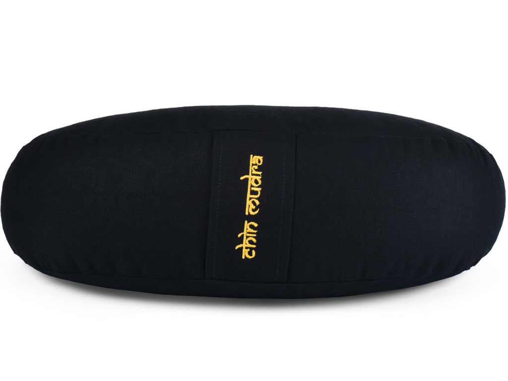 Coussin Fuzen (demi-lune) 100% coton Bio Noir