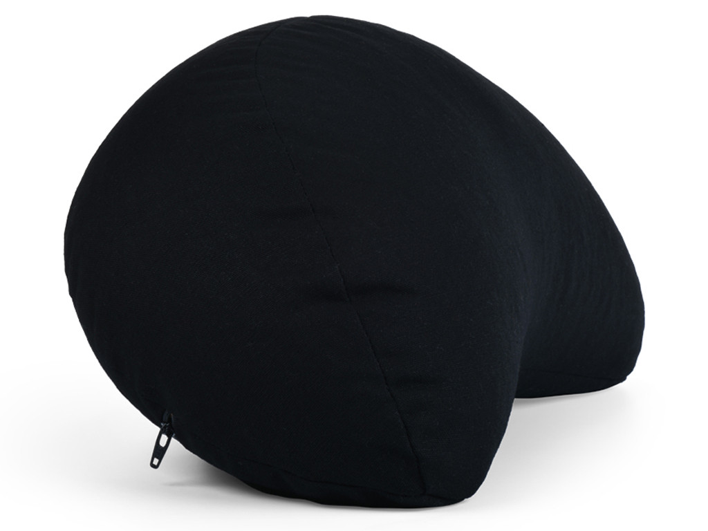 Coussin Fuzen (demi-lune) 100% coton Bio Noir