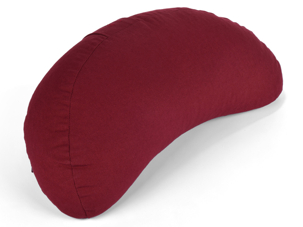 Coussin Fuzen (demi-lune) 100% coton Bio Bordeaux