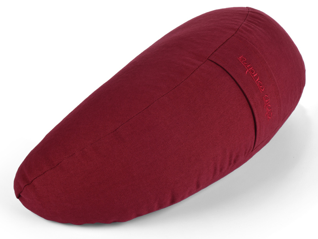 Coussin Fuzen (demi-lune) 100% coton Bio Bordeaux