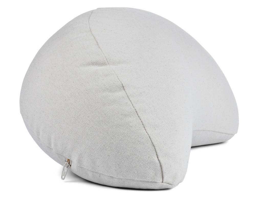 Almofada Fuzen (meia-lua) 100% algodão orgânico Natural