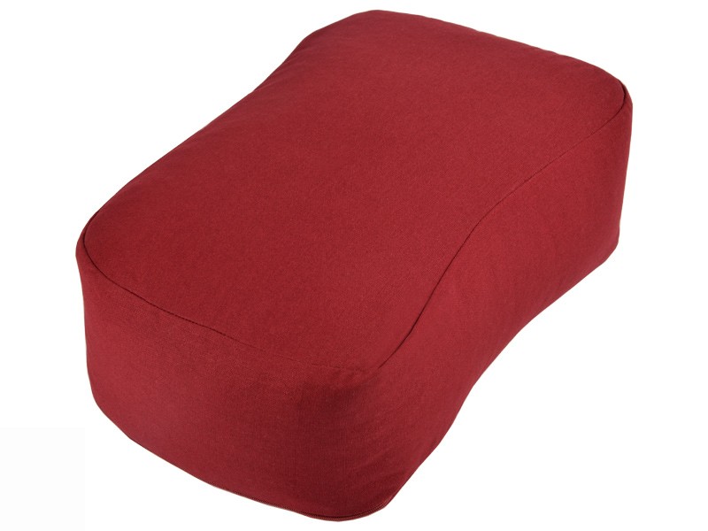 Coussin Rectangulaire Bio Bordeaux