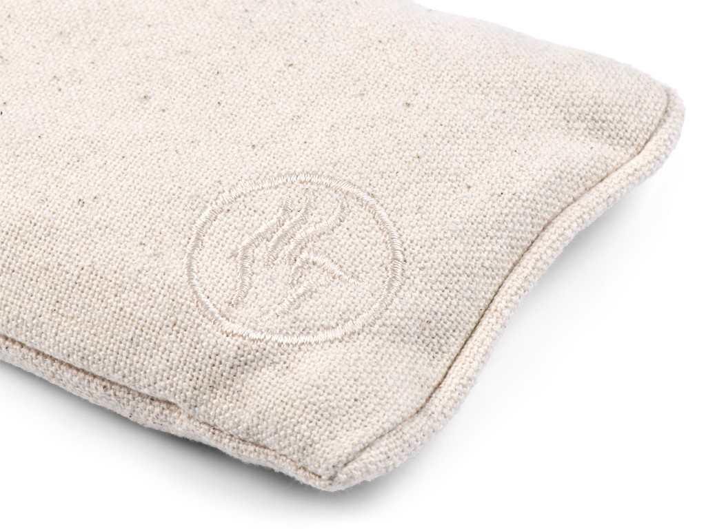Coussinet pour les Yeux coton Chambray et Lin Bio - Écru Écru