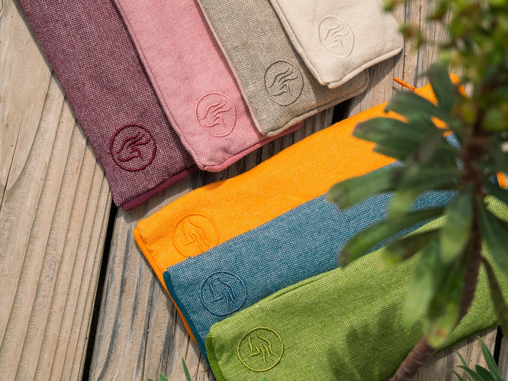Coussinet pour les Yeux coton Chambray et Lin Bio - Écru Écru
