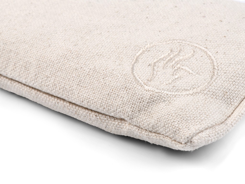 Coussinet pour les Yeux coton Chambray et Lin Bio - Écru Écru