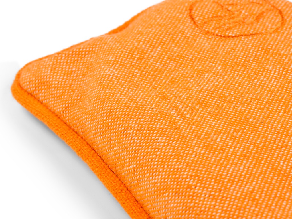 Coussinet pour les Yeux coton Chambray et Lin Bio Coton Chambray Orange