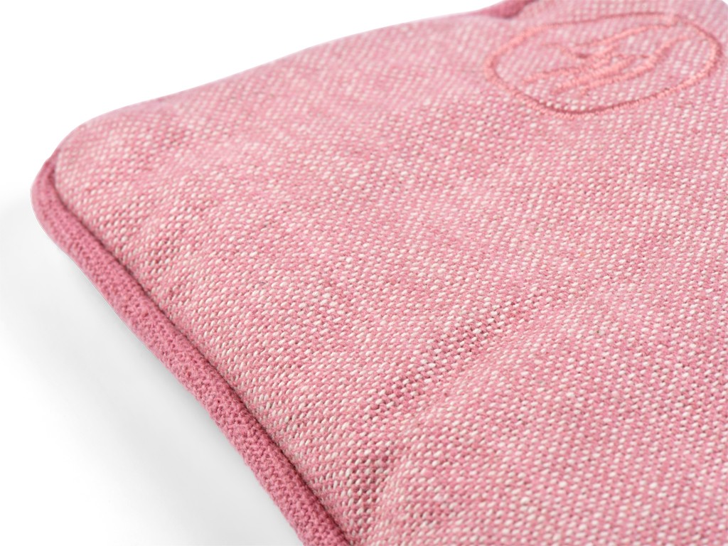 Augenkissen aus Bio-Chambray und Leinen-Baumwolle Rosa Chambray-Baumwolle