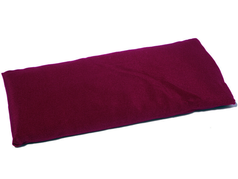 Eye pad – Natural silk & organic linen Plum