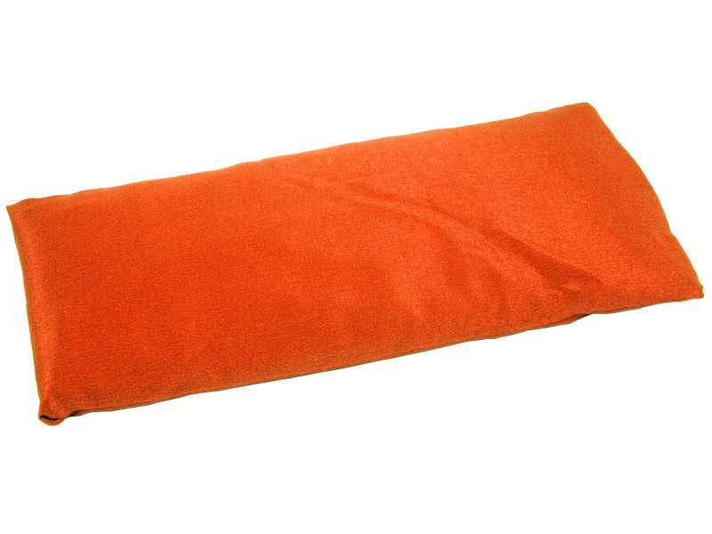 Coussinet pour les yeux - Soie naturel & Lin bio Orange safran