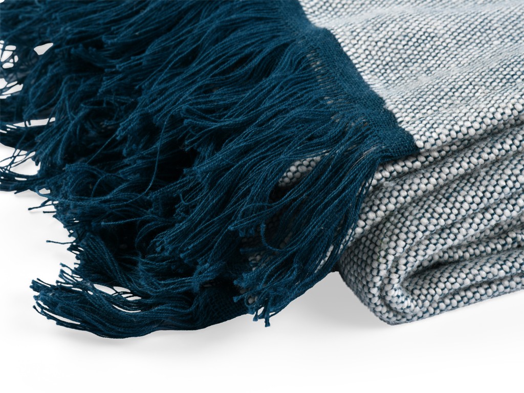 Couverture de méditation Chambray en Coton Bio Coton Chambray Bleu