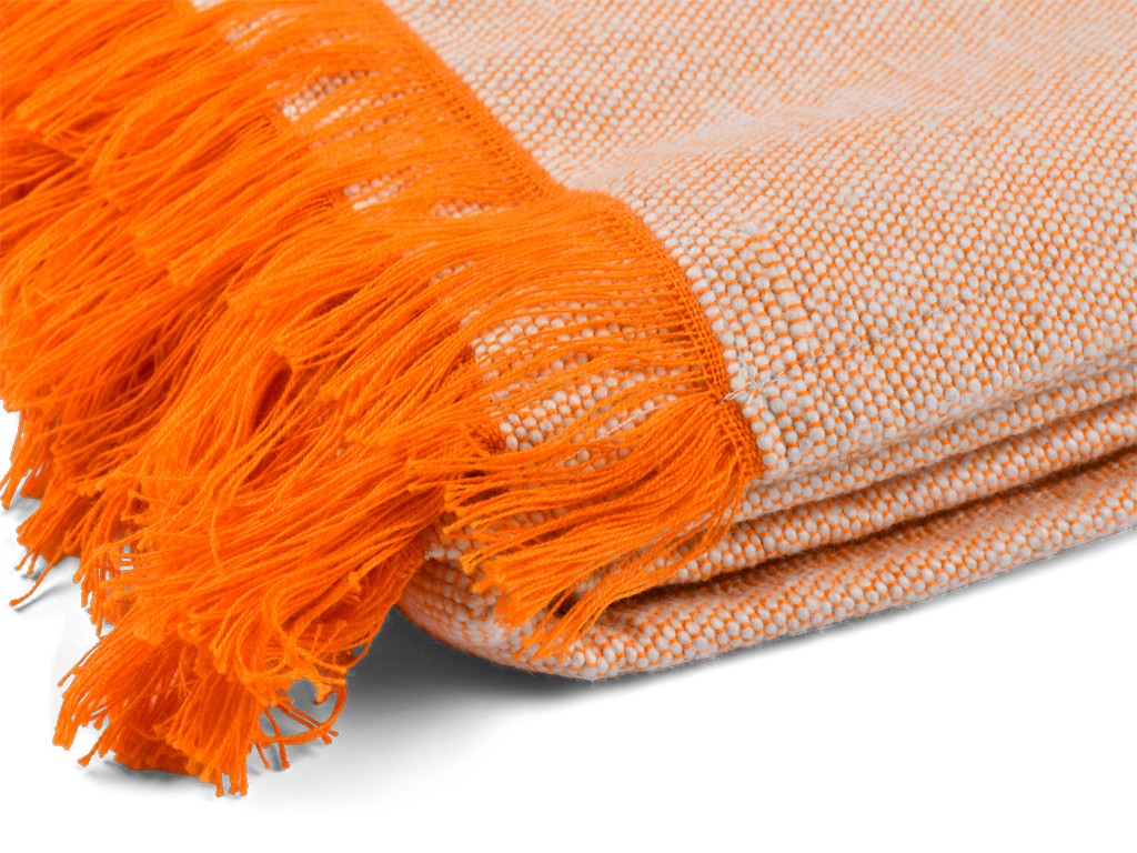 Couverture de méditation Chambray en Coton Bio Coton Chambray Orange