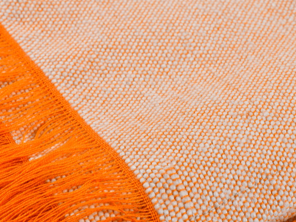 Couverture de méditation Chambray en Coton Bio Coton Chambray Orange