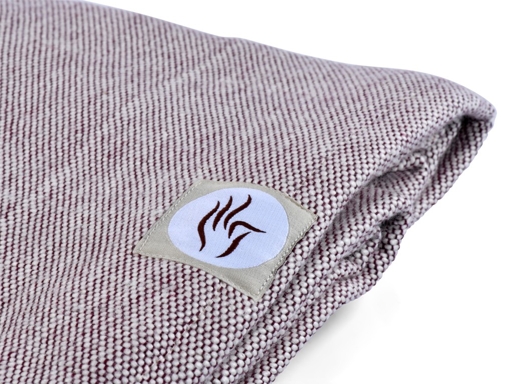 Couverture de méditation Chambray en Coton Bio Coton Chambray Prune